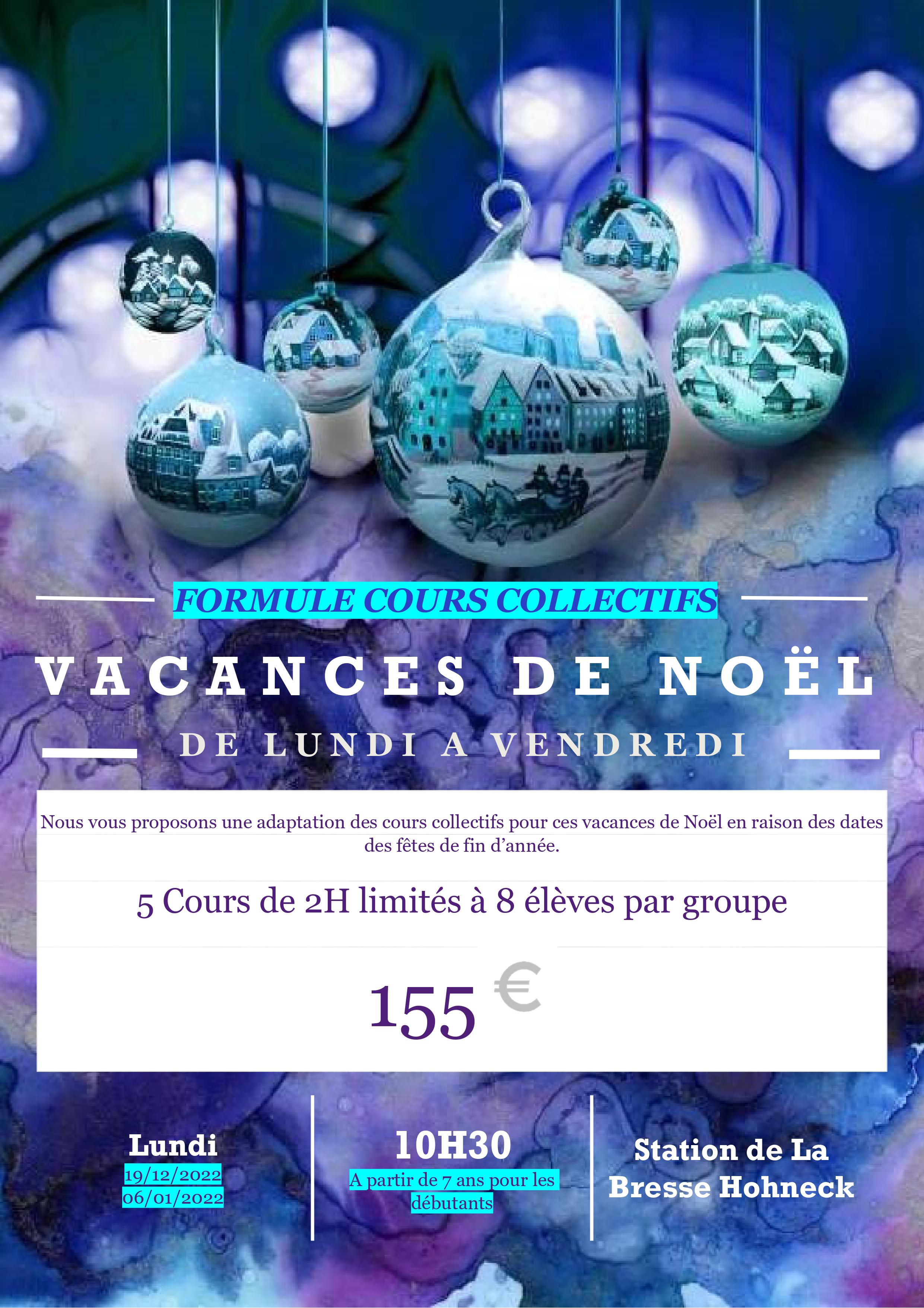 FORMULE COURS COLLECTIFS Noel 2022